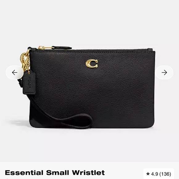 Coach Handbags - New Coach leather essential wristlet